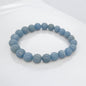 Angelite bracelet with rare natural stones 8mm