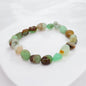 Chrysoprase round bead bracelet, green stone bracelet, 8-19mm